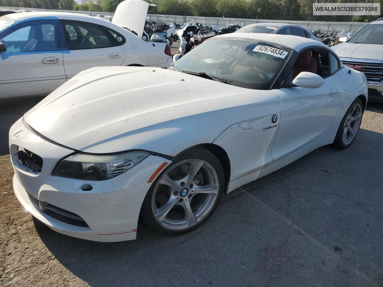 2011 BMW Z4 Sdrive30I VIN: WBALM5C53BE379388 Lot: 62674834