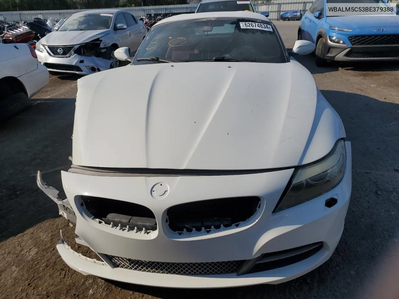 2011 BMW Z4 Sdrive30I VIN: WBALM5C53BE379388 Lot: 62674834