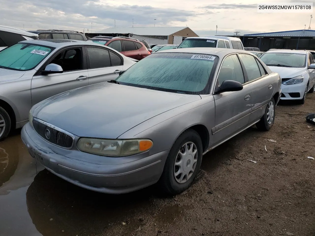 1998 Buick Century Custom VIN: 2G4WS52M0W1578108 Lot: 69700964