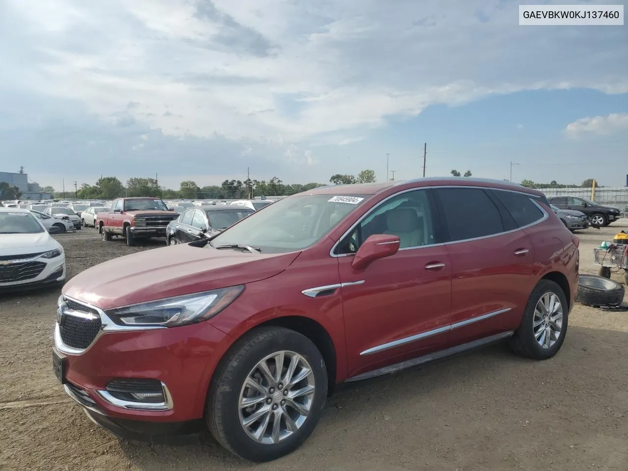 2019 Buick Enclave VIN: GAEVBKW0KJ137460 Lot: 70845904