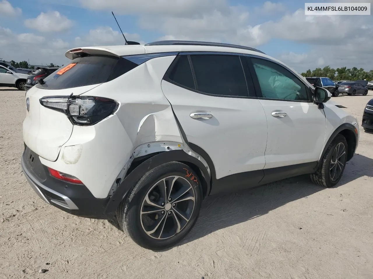 2020 Buick Encore Gx Essence VIN: KL4MMFSL6LB104009 Lot: 65943674