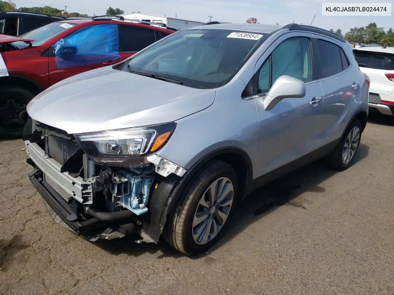 2020 Buick Encore Preferred VIN: KL4CJASB7LB024474 Lot: 71538954