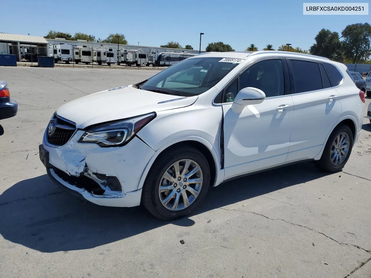 2019 Buick Envision Essence VIN: LRBFXCSA0KD004251 Lot: 70805174