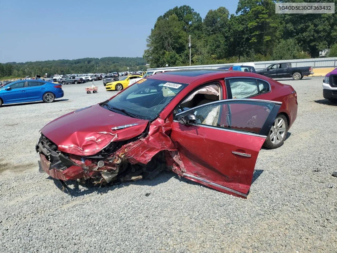 1G4GD5E30CF363432 2012 Buick Lacrosse Premium