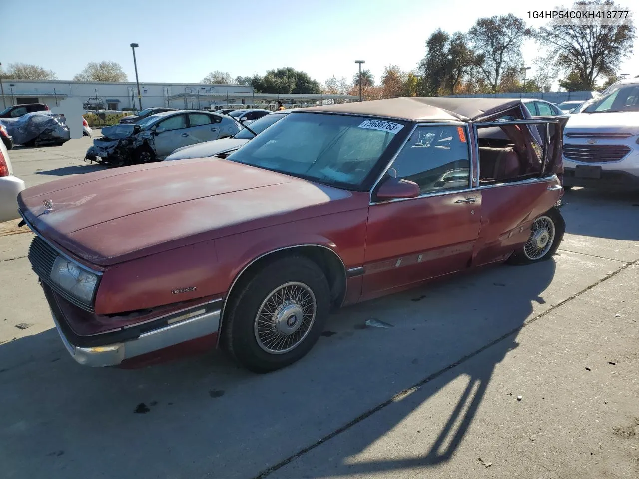 1989 Buick Lesabre Custom VIN: 1G4HP54C0KH413777 Lot: 79688763