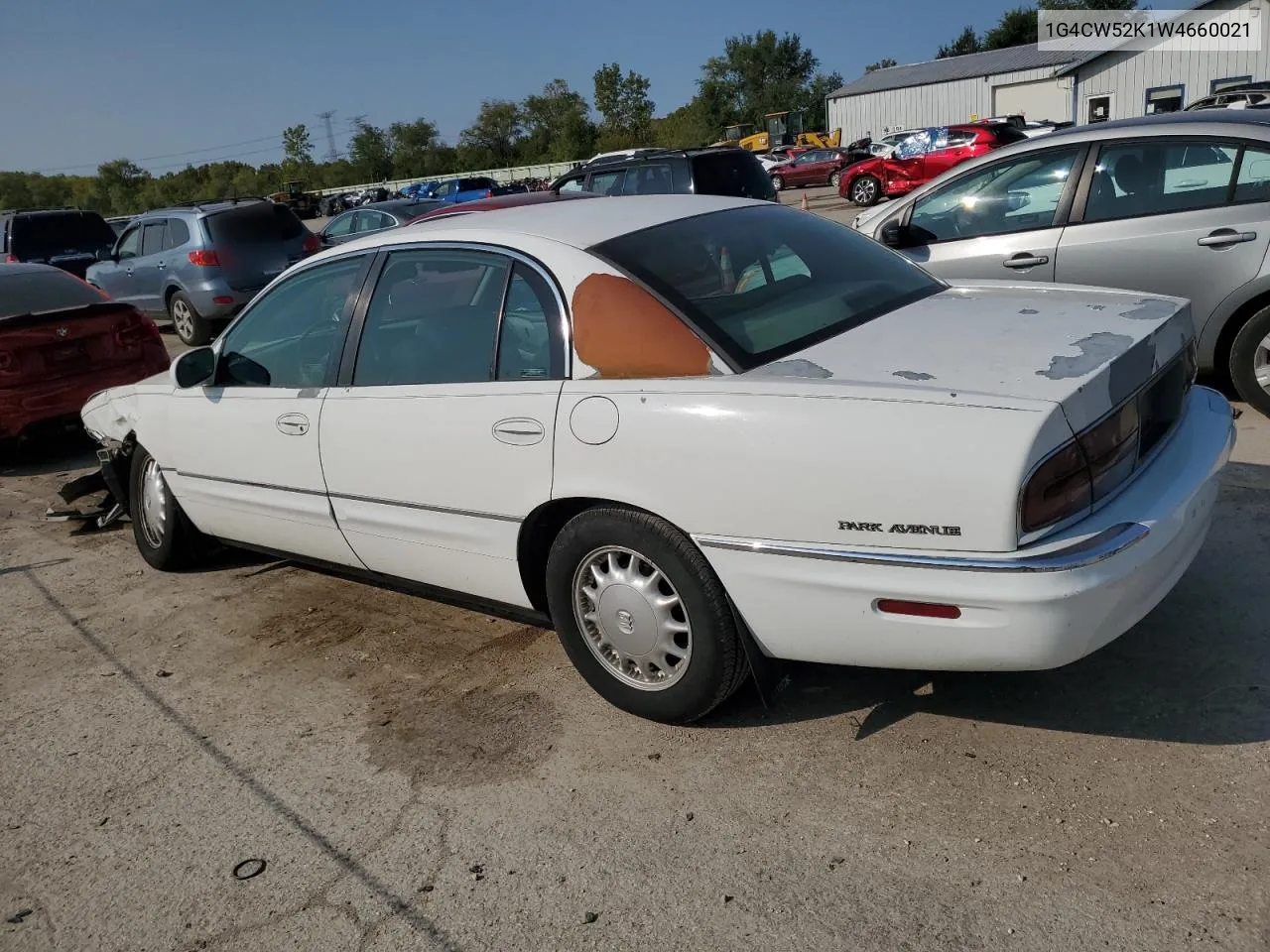 1998 Buick Park Avenue VIN: 1G4CW52K1W4660021 Lot: 70808504