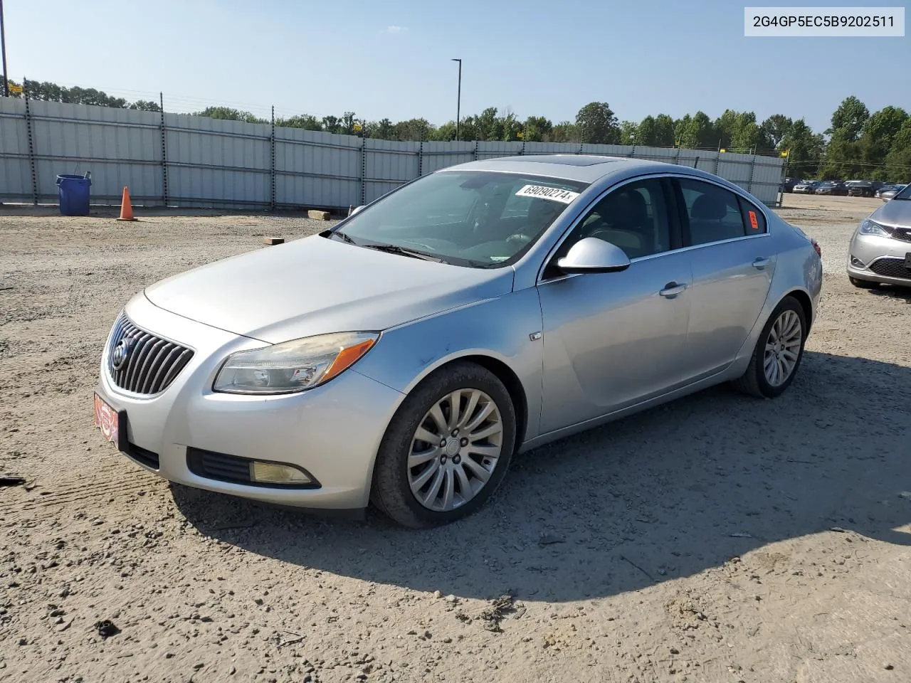 2011 Buick Regal Cxl VIN: 2G4GP5EC5B9202511 Lot: 69090274