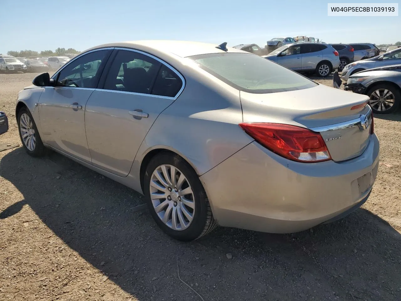 2011 Buick Regal Cxl VIN: W04GP5EC8B1039193 Lot: 70194614