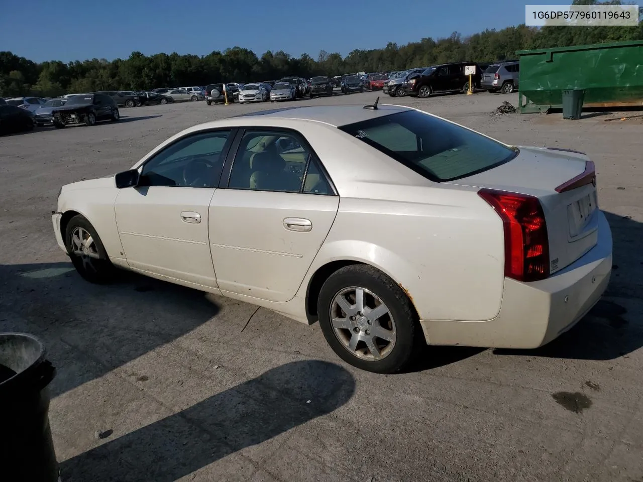 2006 Cadillac Cts Hi Feature V6 VIN: 1G6DP577960119643 Lot: 71183574