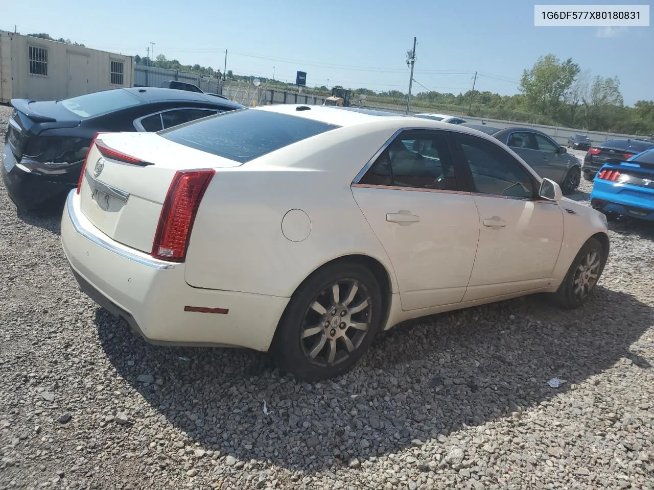 2008 Cadillac Cts VIN: 1G6DF577X80180831 Lot: 70675004