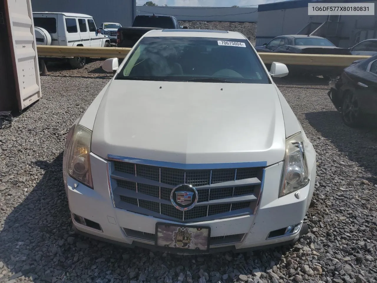 2008 Cadillac Cts VIN: 1G6DF577X80180831 Lot: 70675004