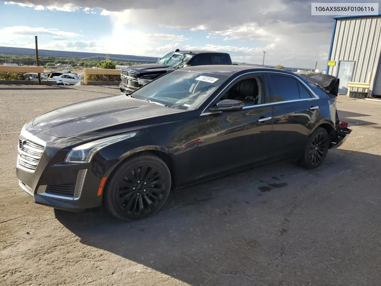 2015 Cadillac Cts Luxury Collection VIN: 1G6AX5SX6F0106116 Lot: 71622914