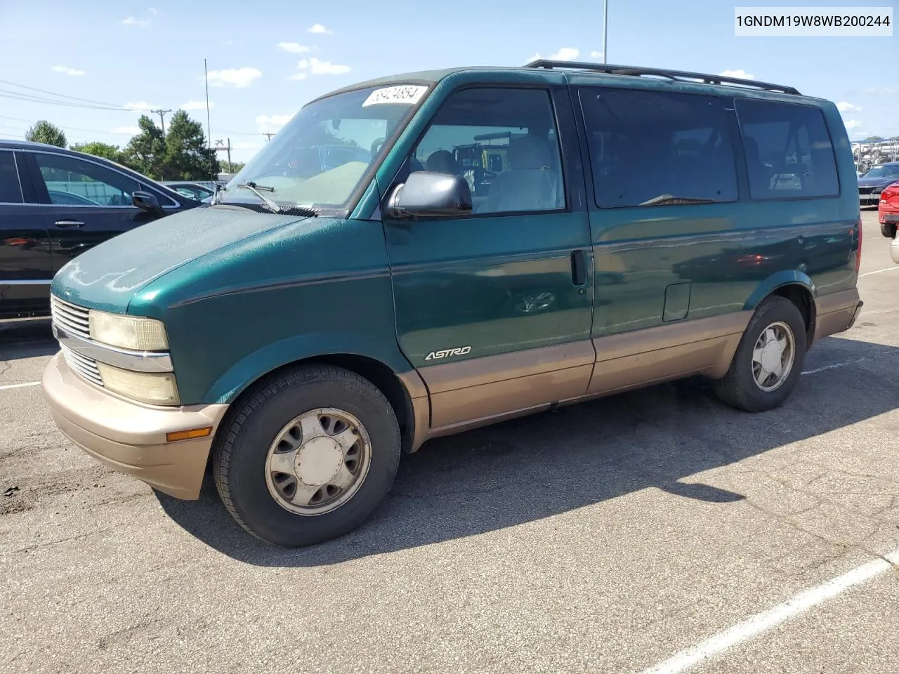 1998 Chevrolet Astro VIN: 1GNDM19W8WB200244 Lot: 68424854