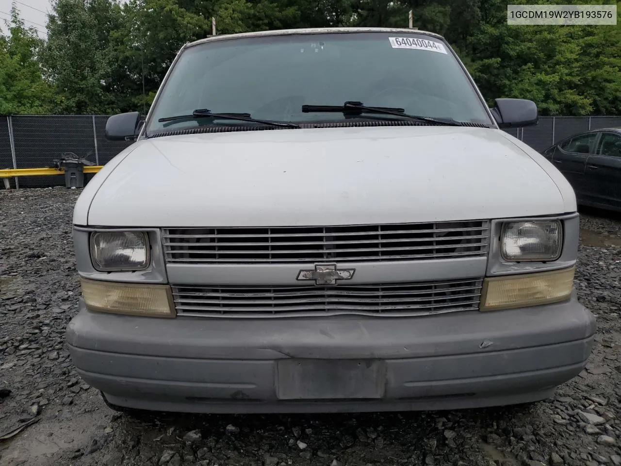 2000 Chevrolet Astro VIN: 1GCDM19W2YB193576 Lot: 64040044