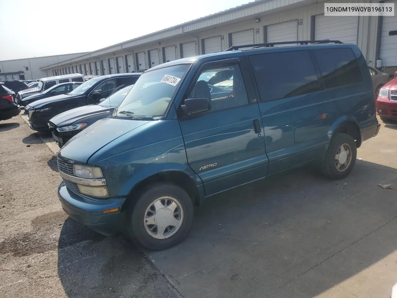 2000 Chevrolet Astro VIN: 1GNDM19W0YB196113 Lot: 65641724