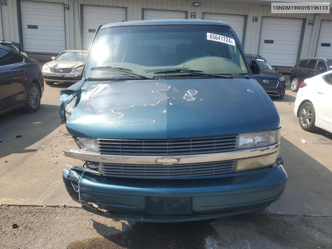 2000 Chevrolet Astro VIN: 1GNDM19W0YB196113 Lot: 65641724