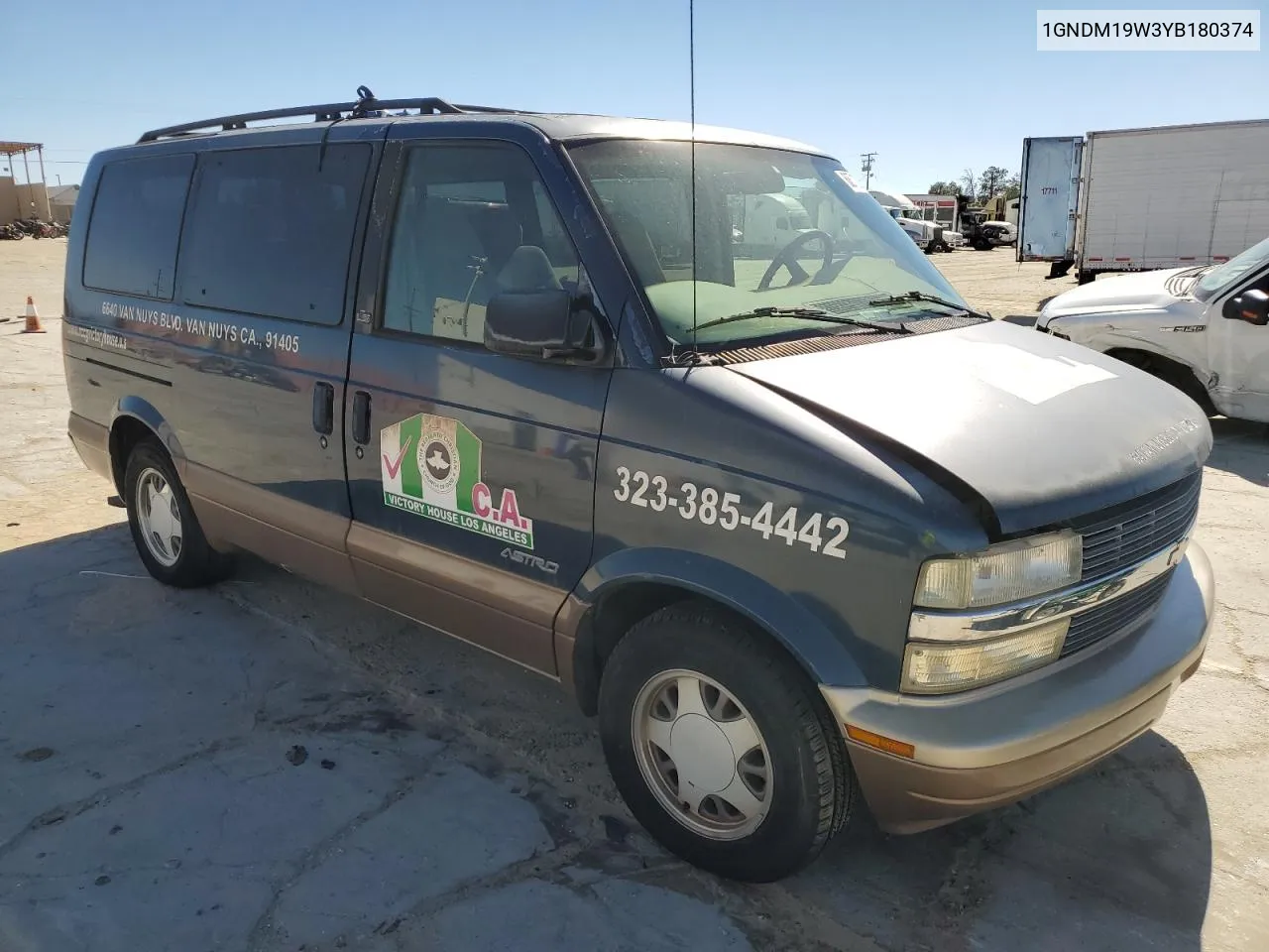 2000 Chevrolet Astro VIN: 1GNDM19W3YB180374 Lot: 68713064