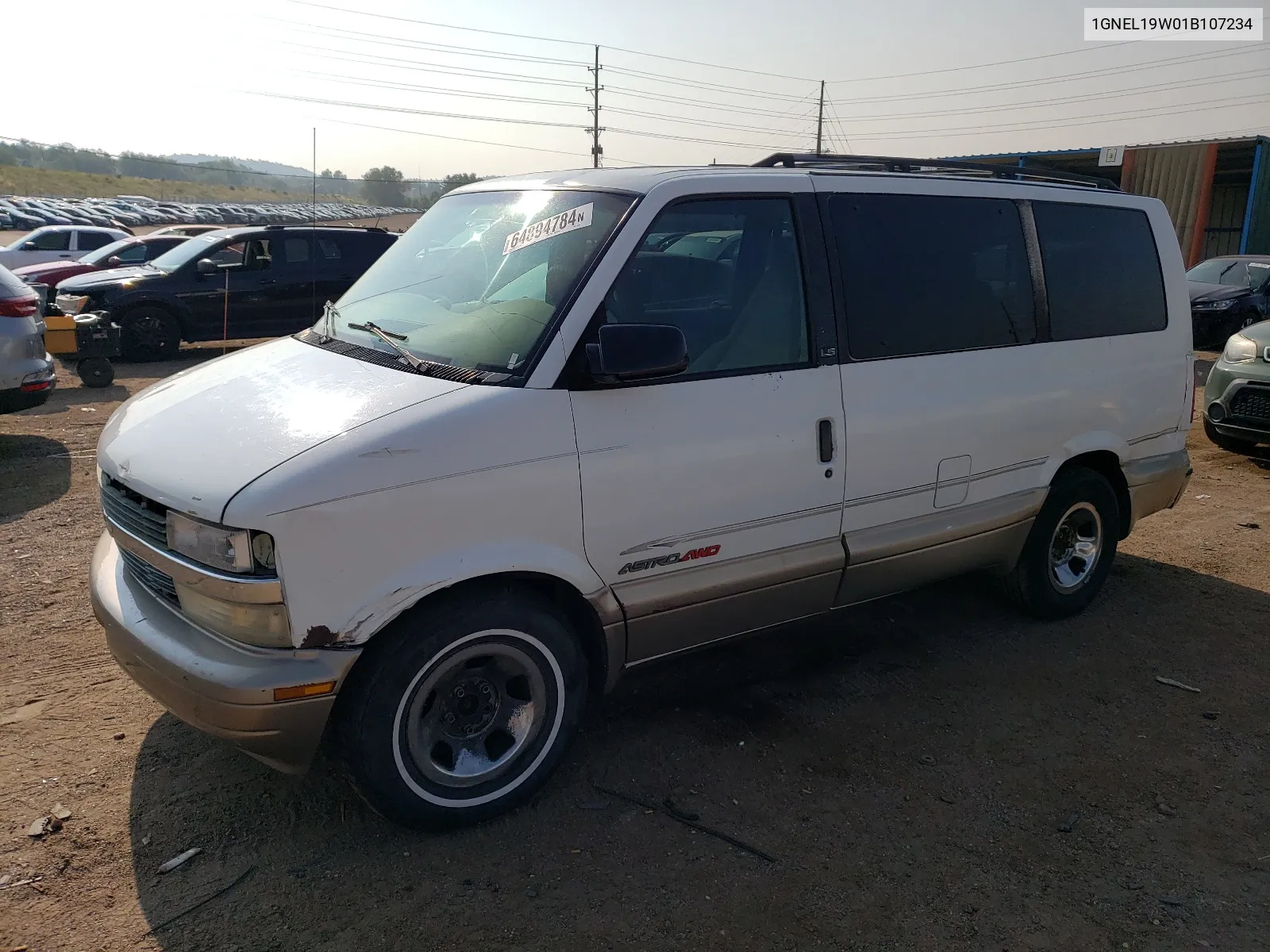 2001 Chevrolet Astro VIN: 1GNEL19W01B107234 Lot: 64894784