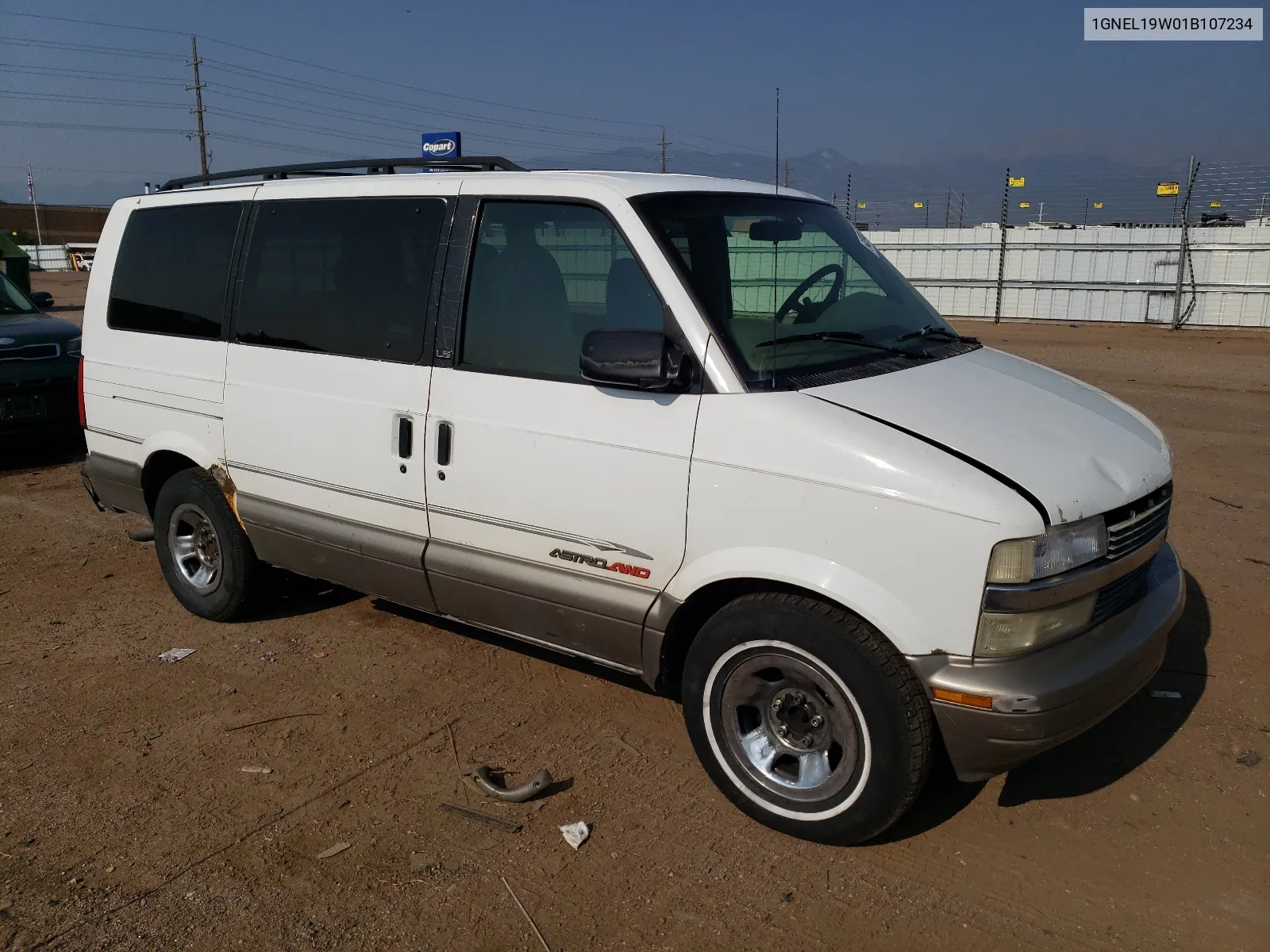 2001 Chevrolet Astro VIN: 1GNEL19W01B107234 Lot: 64894784