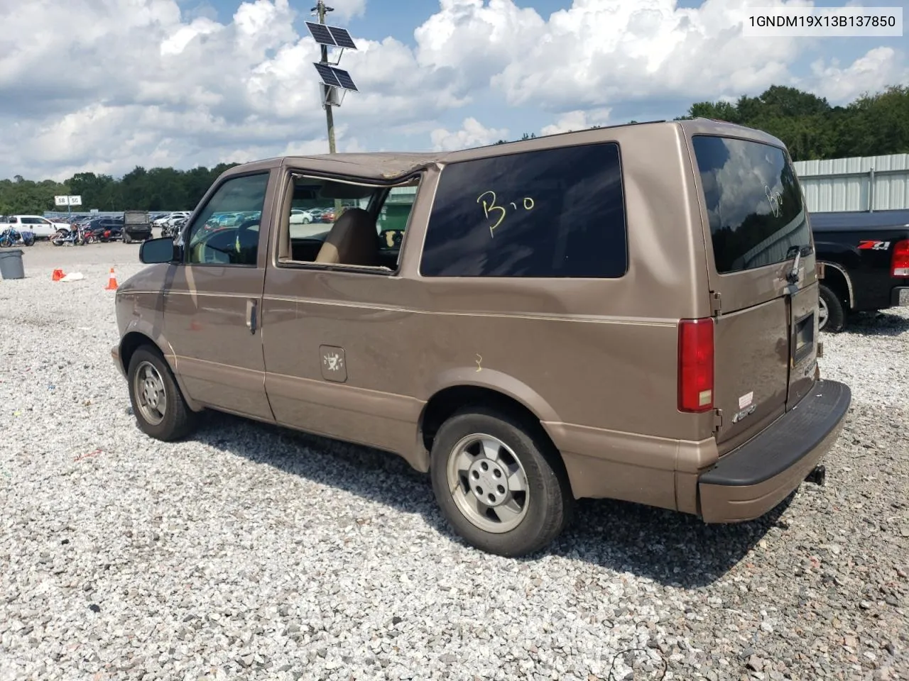 2003 Chevrolet Astro VIN: 1GNDM19X13B137850 Lot: 62693844