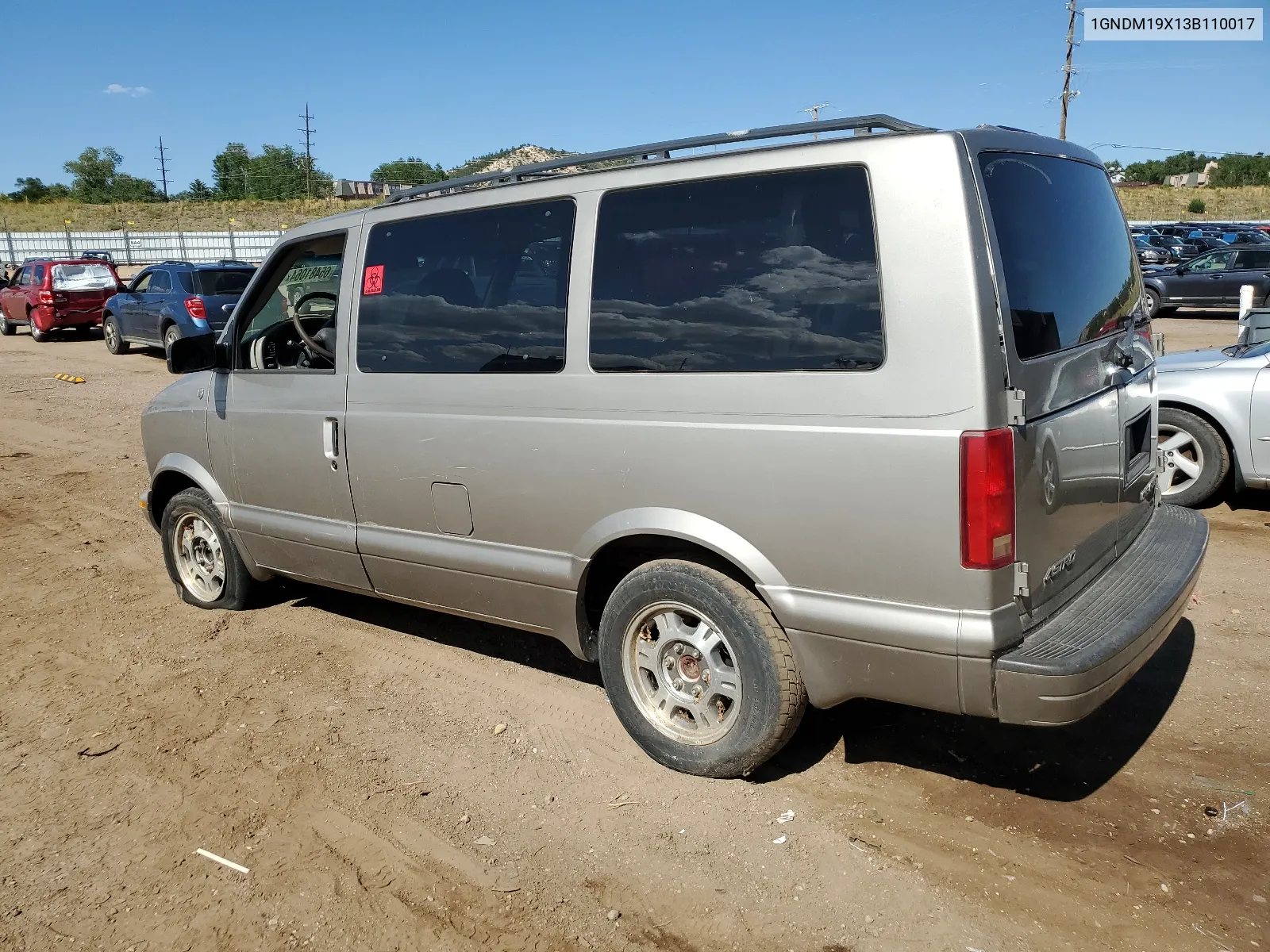 2003 Chevrolet Astro VIN: 1GNDM19X13B110017 Lot: 65481064