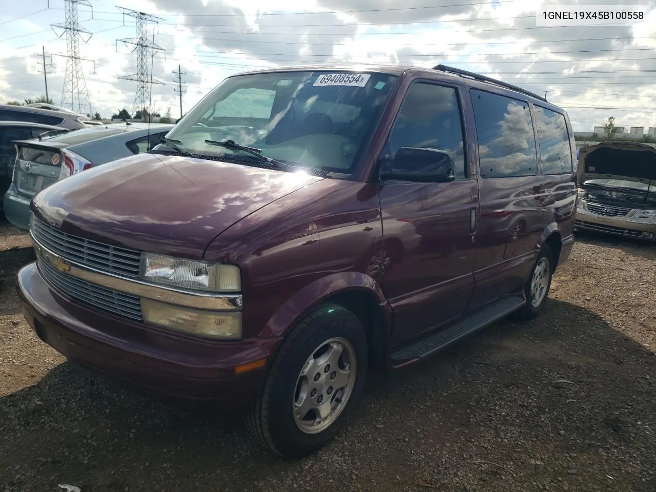 2005 Chevrolet Astro VIN: 1GNEL19X45B100558 Lot: 69408554