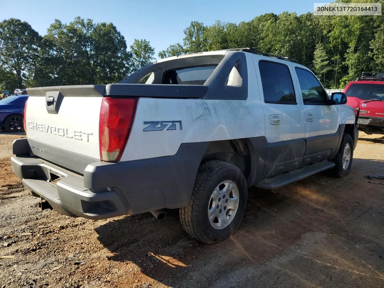 2002 Chevrolet Avalanche K1500 VIN: 3GNEK13T72G164413 Lot: 69691084