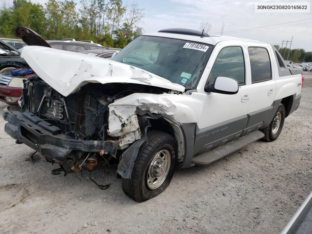 2002 Chevrolet Avalanche K2500 VIN: 3GNGK23G82G165622 Lot: 71918294