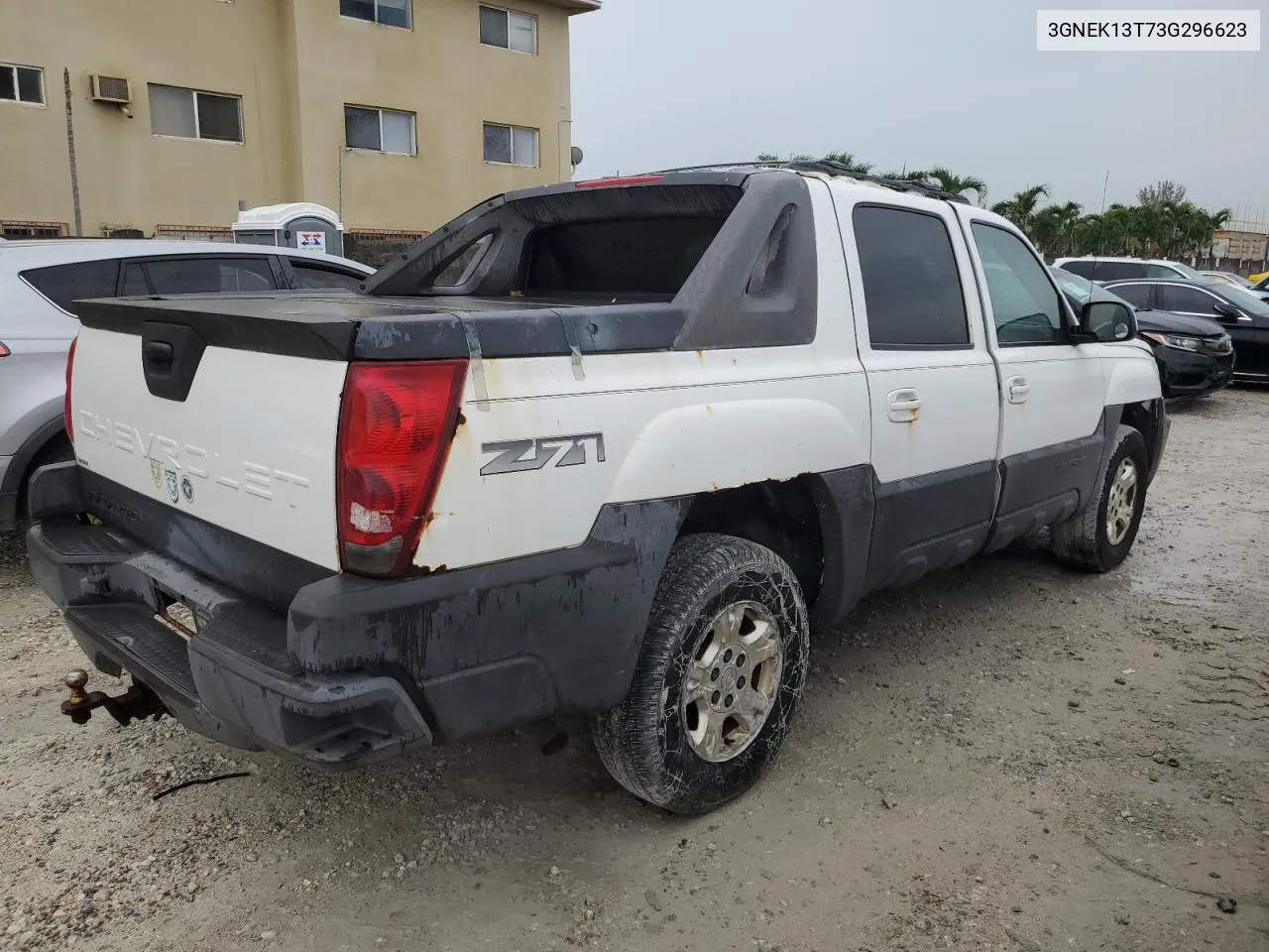 2003 Chevrolet Avalanche K1500 VIN: 3GNEK13T73G296623 Lot: 71779084