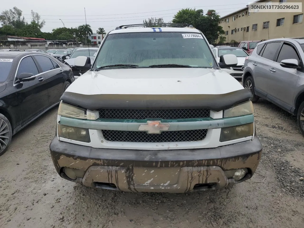 2003 Chevrolet Avalanche K1500 VIN: 3GNEK13T73G296623 Lot: 71779084