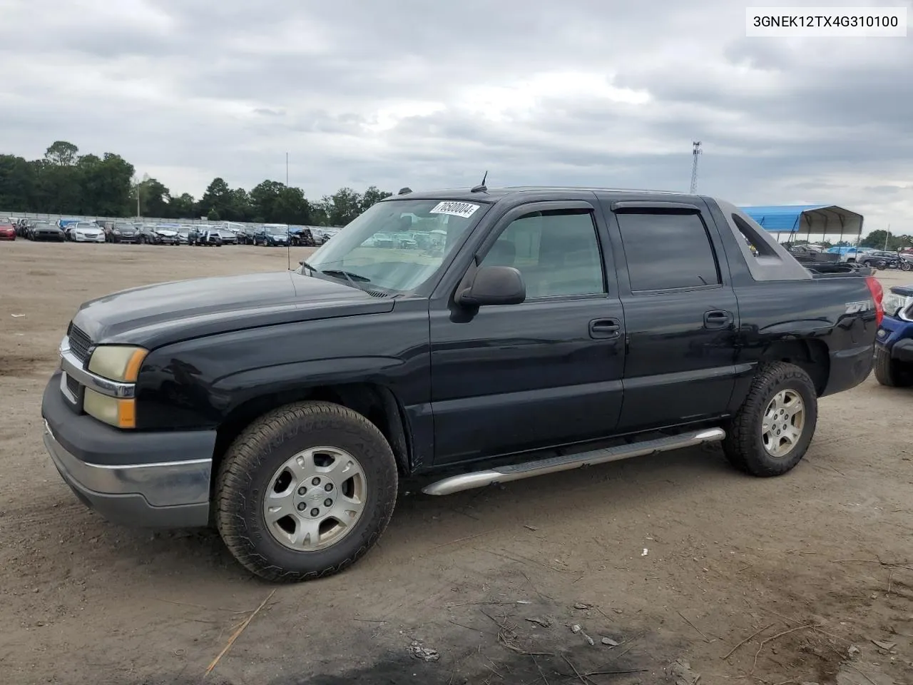 2004 Chevrolet Avalanche K1500 VIN: 3GNEK12TX4G310100 Lot: 70500004