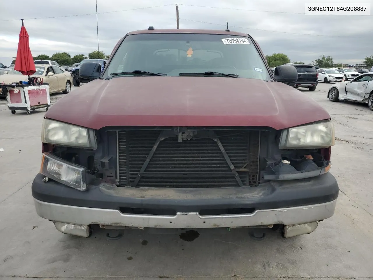 2004 Chevrolet Avalanche C1500 VIN: 3GNEC12T84G208887 Lot: 70998704