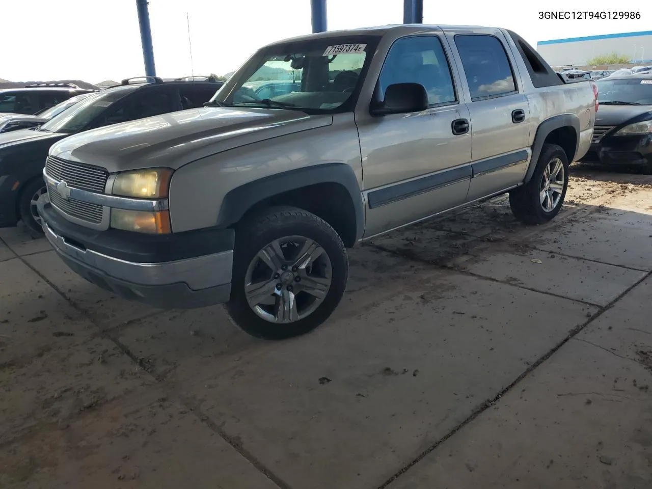 2004 Chevrolet Avalanche C1500 VIN: 3GNEC12T94G129986 Lot: 71597374