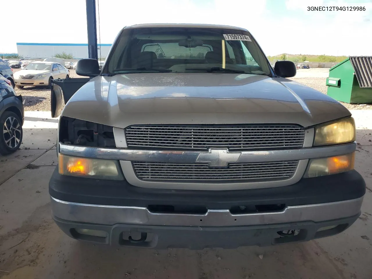 2004 Chevrolet Avalanche C1500 VIN: 3GNEC12T94G129986 Lot: 71597374