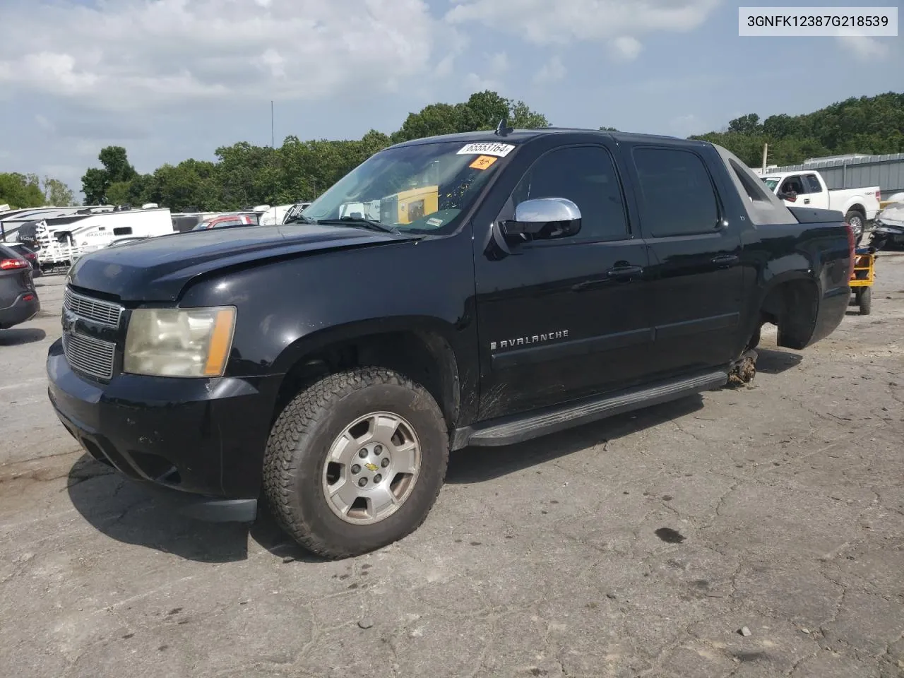 2007 Chevrolet Avalanche K1500 VIN: 3GNFK12387G218539 Lot: 65553164