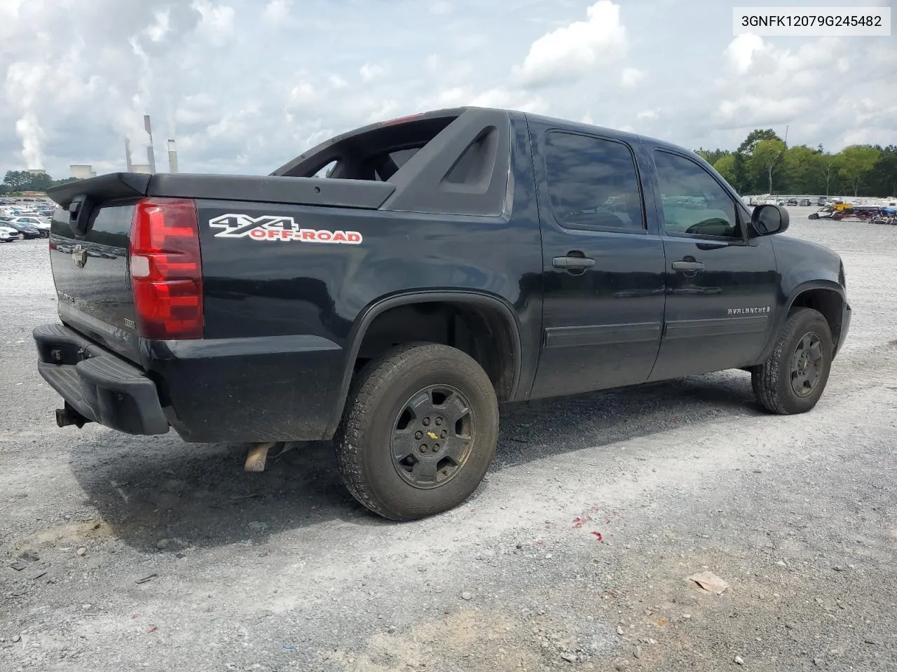 2009 Chevrolet Avalanche K1500 Ls VIN: 3GNFK12079G245482 Lot: 63689254