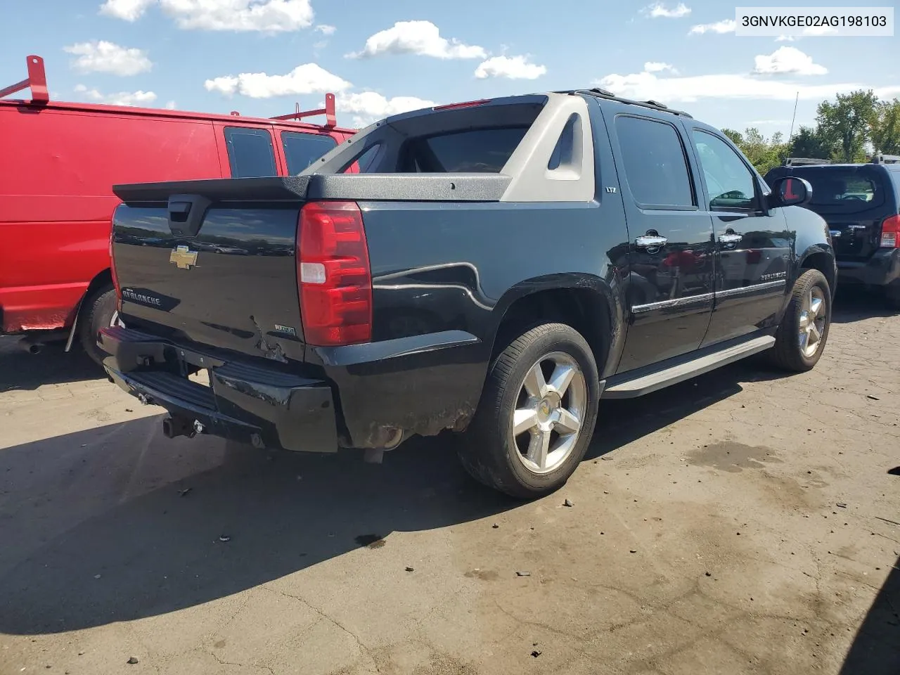 3GNVKGE02AG198103 2010 Chevrolet Avalanche Ltz