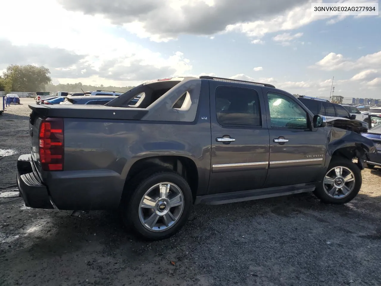 3GNVKGE02AG277934 2010 Chevrolet Avalanche Ltz