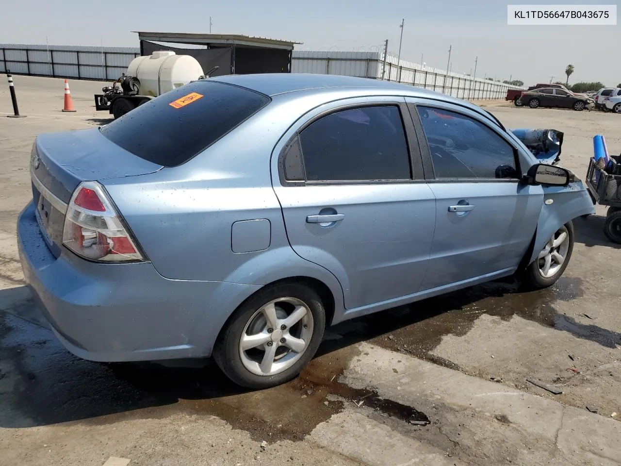 2007 Chevrolet Aveo Base VIN: KL1TD56647B043675 Lot: 69340174