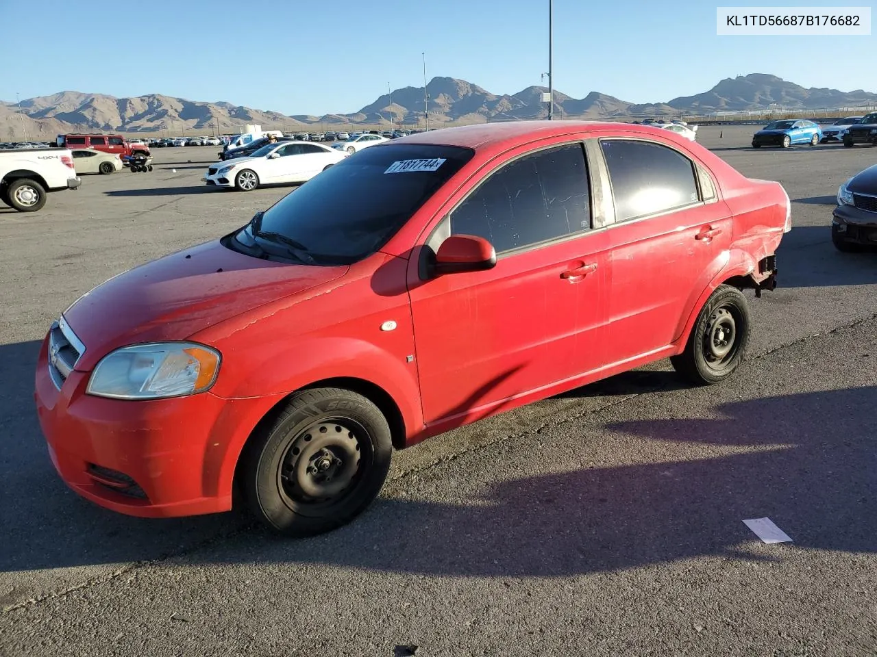 2007 Chevrolet Aveo Base VIN: KL1TD56687B176682 Lot: 71817744