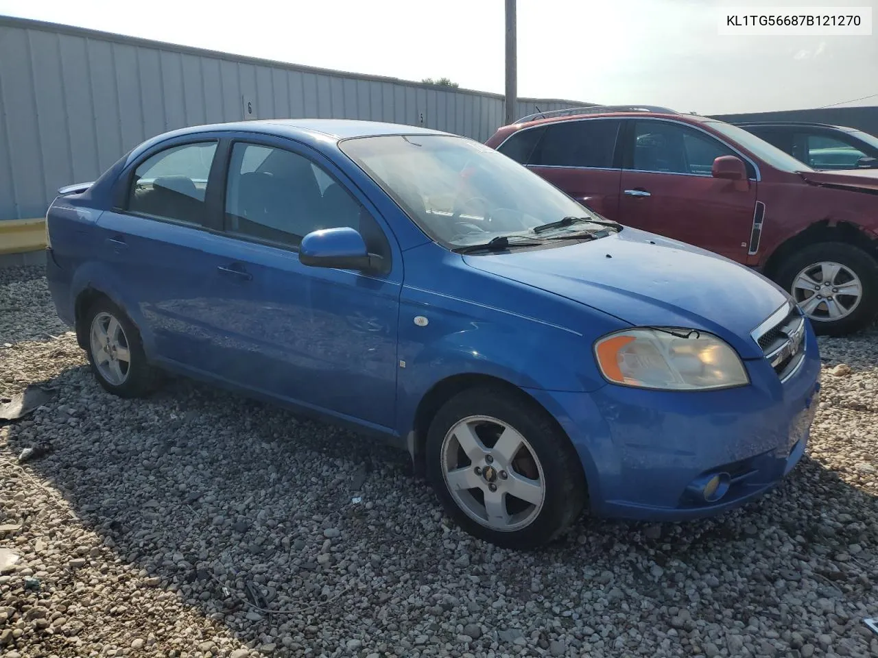 2007 Chevrolet Aveo Lt VIN: KL1TG56687B121270 Lot: 71970354