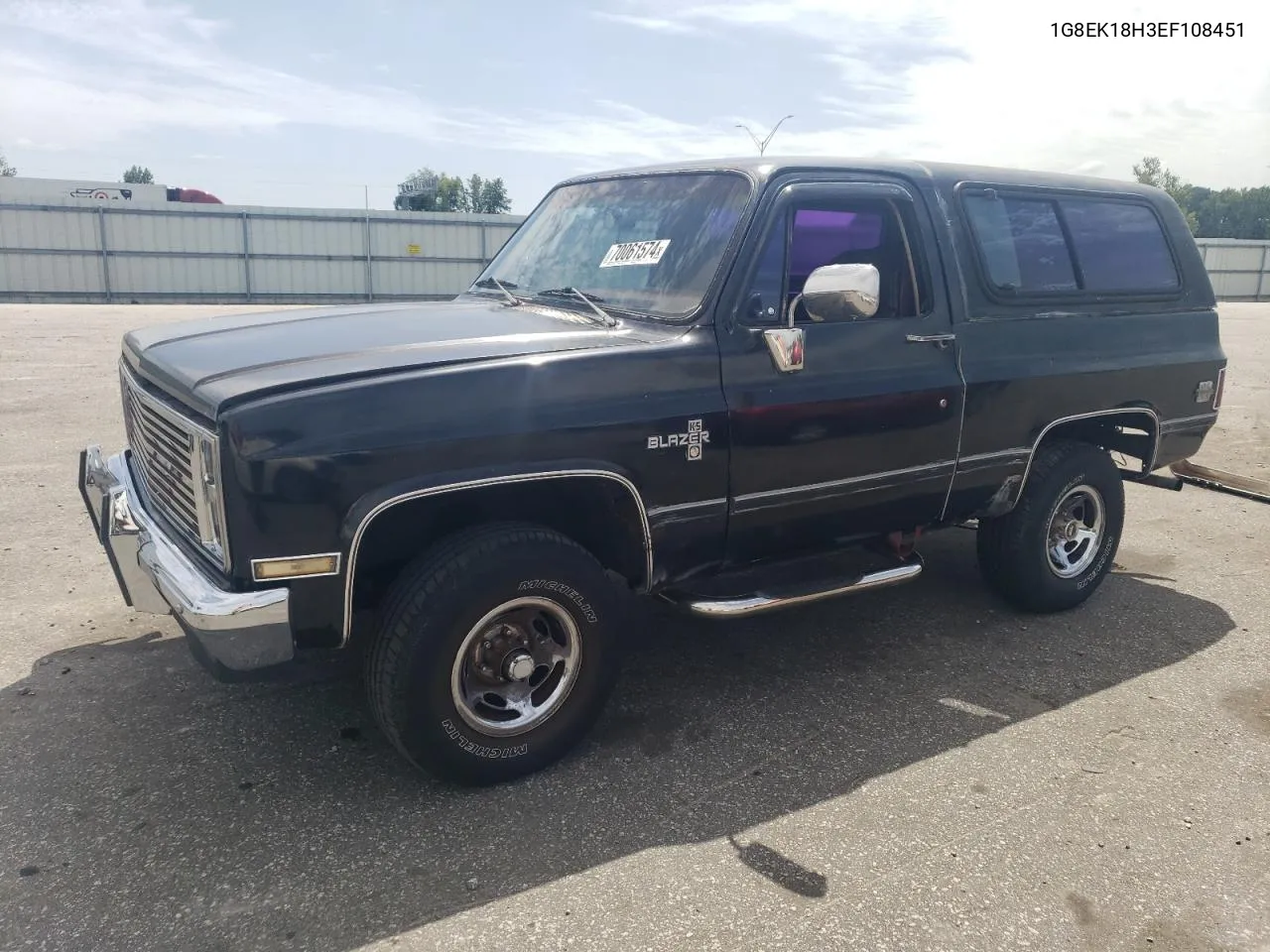 1984 Chevrolet Blazer K10 VIN: 1G8EK18H3EF108451 Lot: 70061574