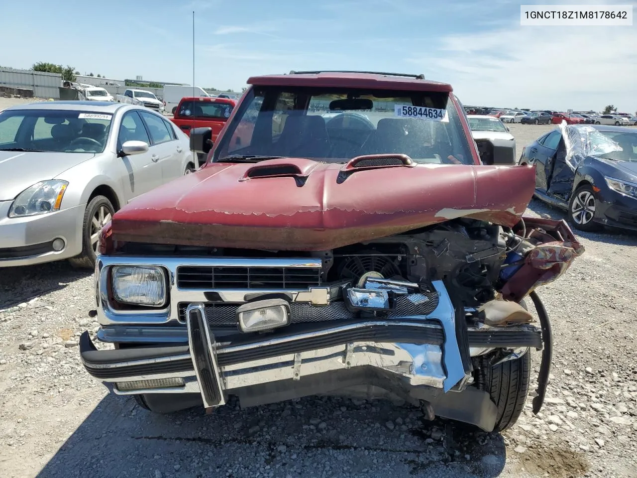 1991 Chevrolet Blazer S10 VIN: 1GNCT18Z1M8178642 Lot: 58844634