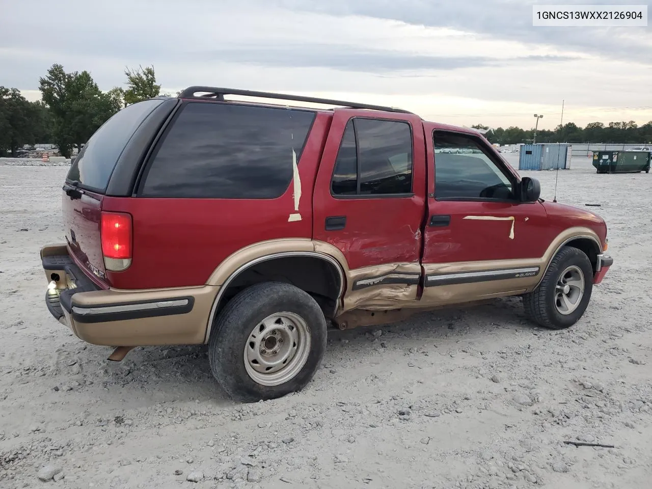 1999 Chevrolet Blazer VIN: 1GNCS13WXX2126904 Lot: 69987244