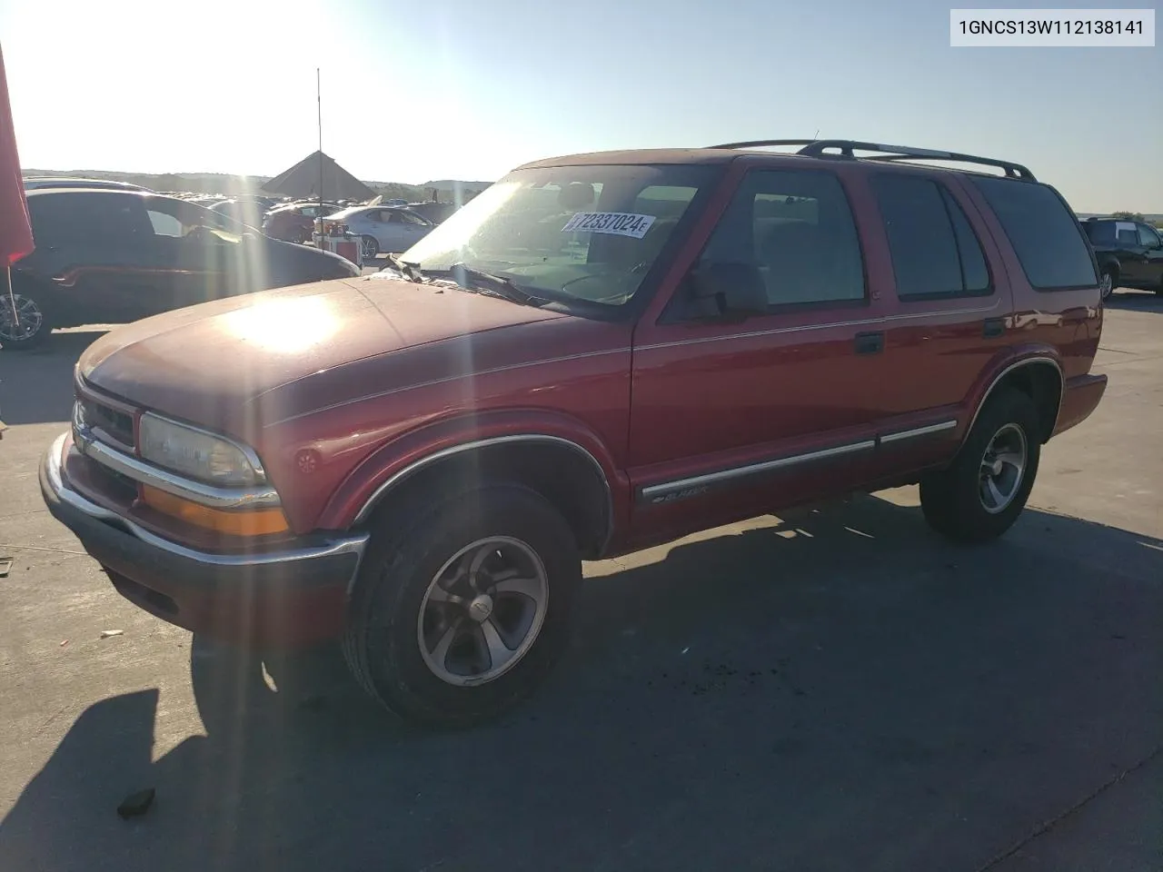 2001 Chevrolet Blazer VIN: 1GNCS13W112138141 Lot: 72337024