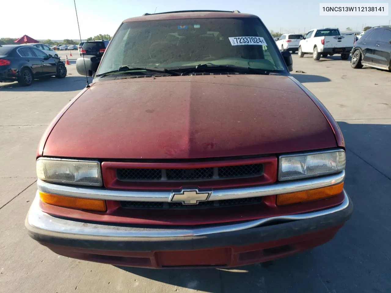 2001 Chevrolet Blazer VIN: 1GNCS13W112138141 Lot: 72337024