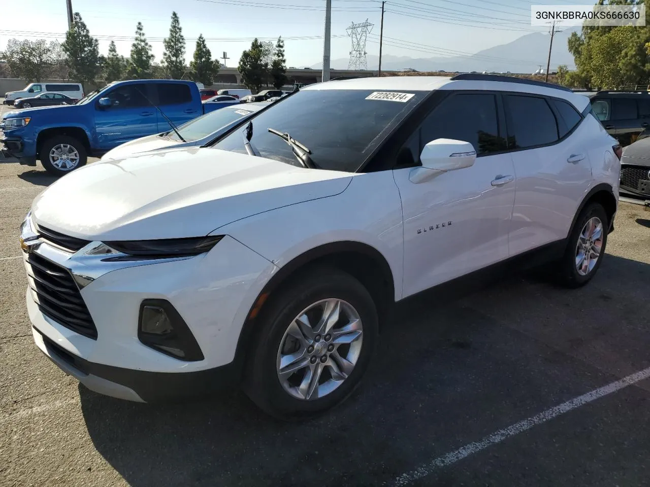 2019 Chevrolet Blazer 1Lt VIN: 3GNKBBRA0KS666630 Lot: 72282914