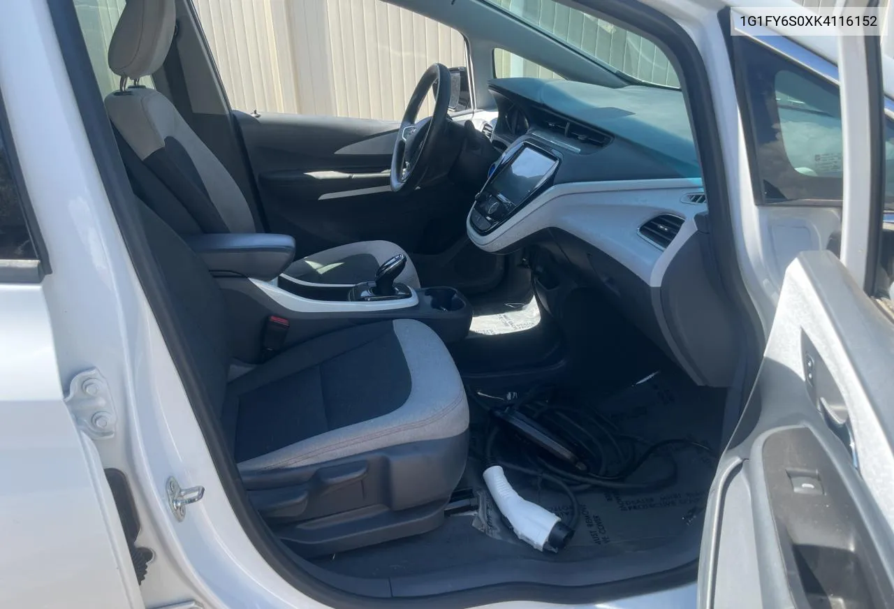 2019 Chevrolet Bolt Ev Lt VIN: 1G1FY6S0XK4116152 Lot: 71631354