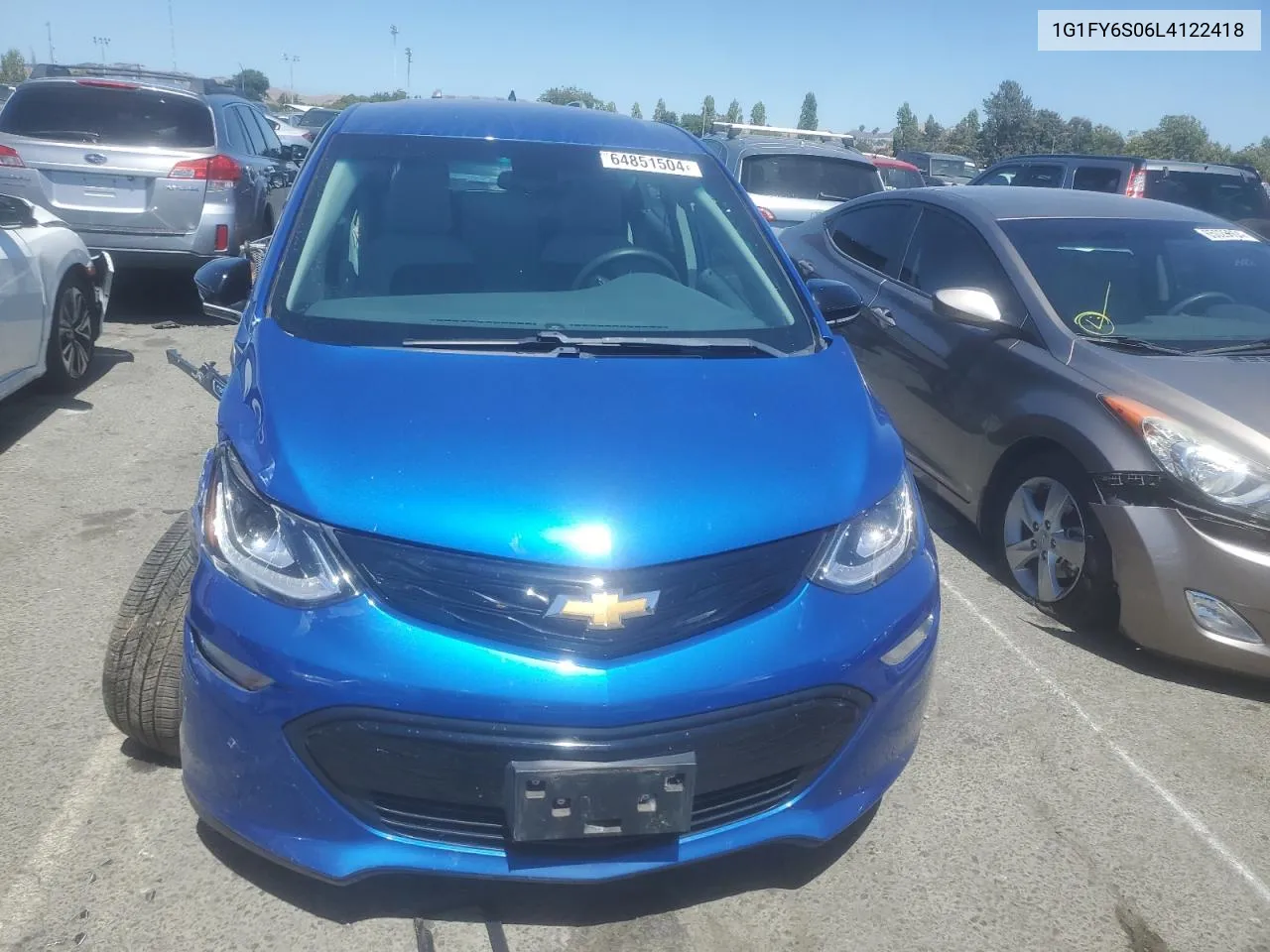 2020 Chevrolet Bolt Ev Lt VIN: 1G1FY6S06L4122418 Lot: 64851504