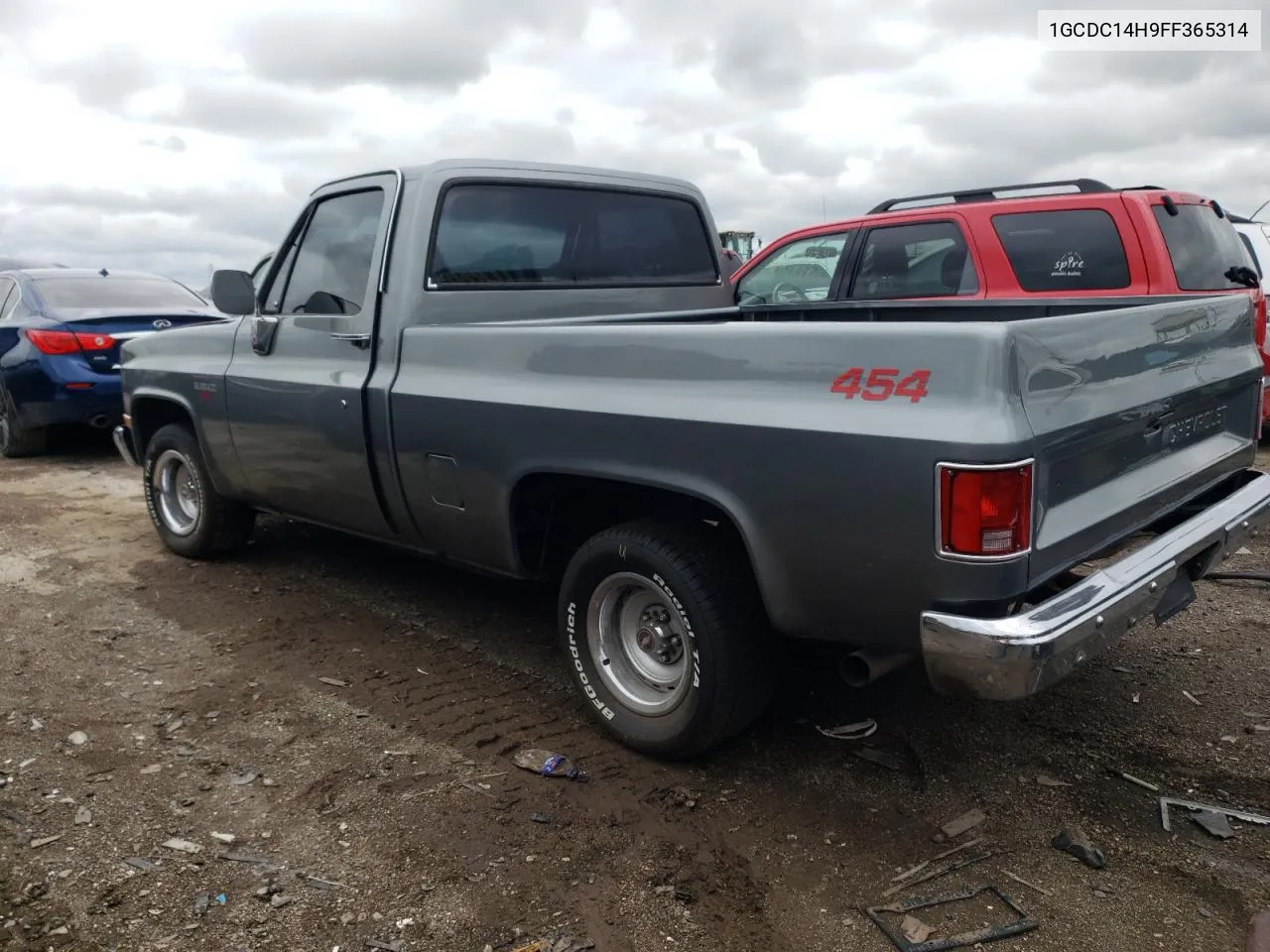 1985 Chevrolet C10 VIN: 1GCDC14H9FF365314 Lot: 52629344